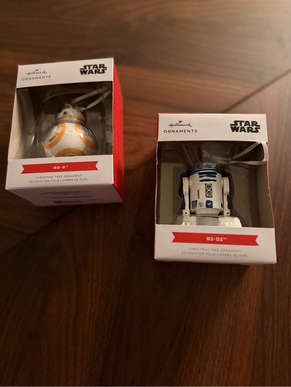 Hallmark Star Wars BB-8 & R2-D2 Ornaments - White, Orange, Blue